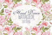  12 Hand Drawn Watercolor PATTERNS