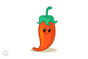 Chili Pepper Mascot Cartoon 