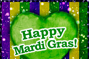 Happy Mardi Grass Background