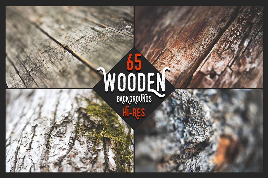 Wooden Backgrounds - Big Set