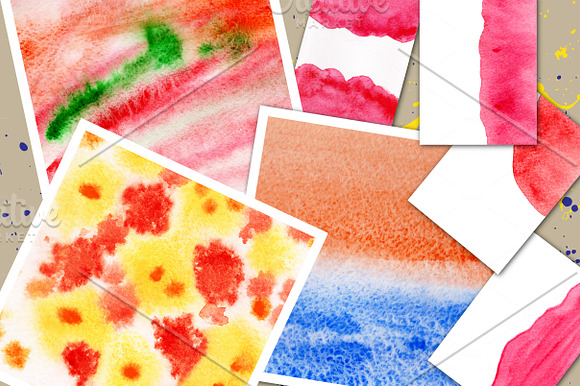 35 watercolor backgrounds.   in Textures - product preview 3