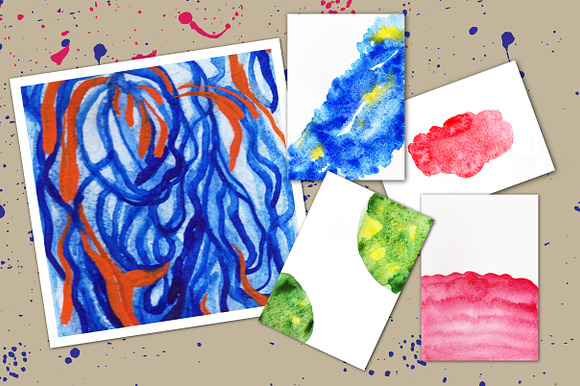 35 watercolor backgrounds.   in Textures - product preview 4