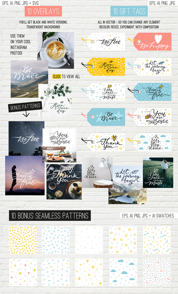 10 overlays, cards and tags in Illustrations - product preview 2