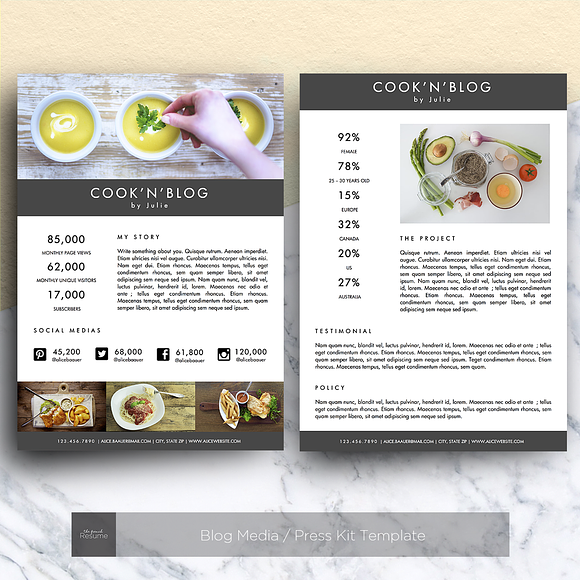Blog Media / Press Kit Template in Website Templates - product preview 1