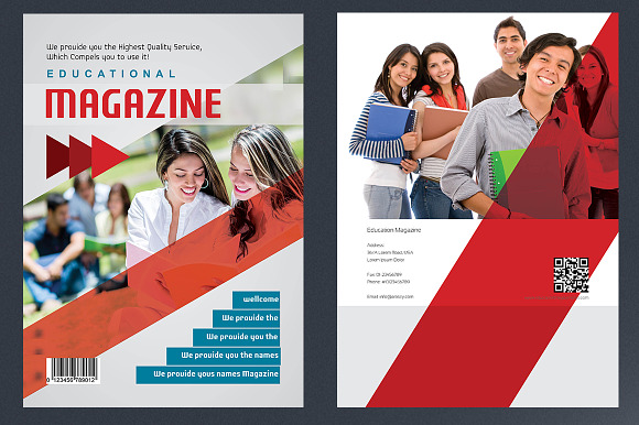 College University Magazine in Magazine Templates - product preview 1