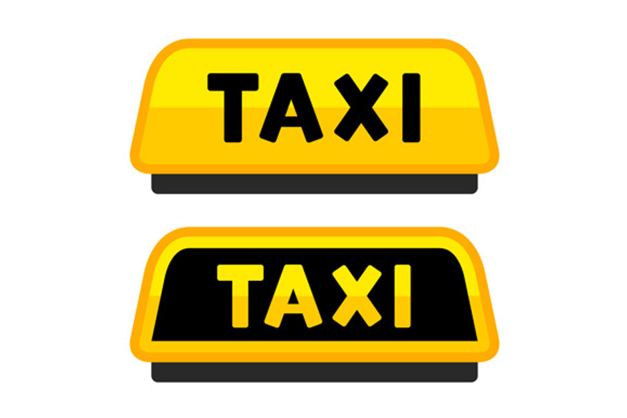 Taxi Car and Roof Sign