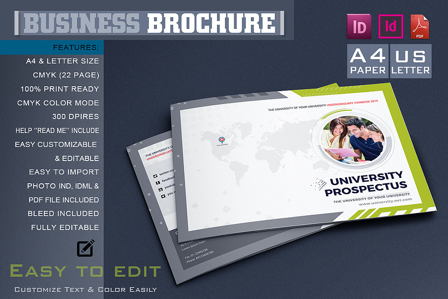 College University Brochure in Brochure Templates - product preview 8