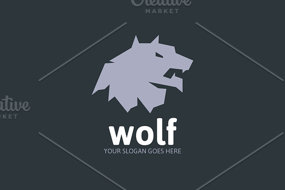Wolf Animal Logo in Logo Templates - product preview 1