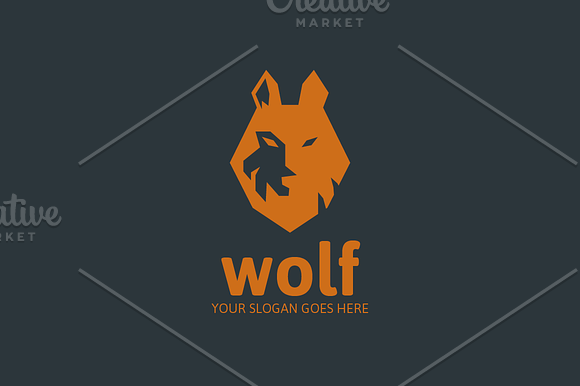 Wolf Animal Logo in Logo Templates - product preview 1