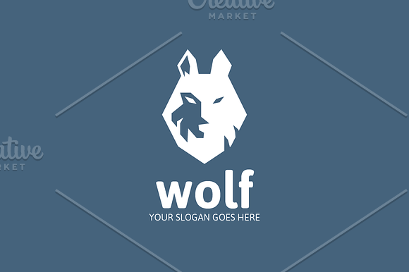 Wolf Animal Logo in Logo Templates - product preview 2