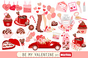 BE MY VALENTINE clipart