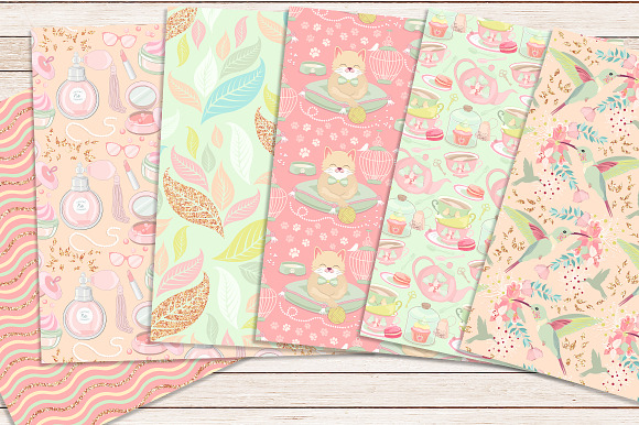 ULTRA FEMININE digital paper in Patterns - product preview 1