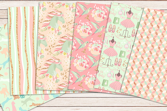ULTRA FEMININE digital paper in Patterns - product preview 2
