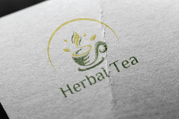 Herbal Tea Green Organic Healthy in Logo Templates - product preview 1