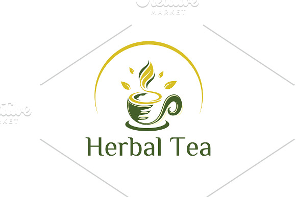 Herbal Tea Green Organic Healthy in Logo Templates - product preview 2