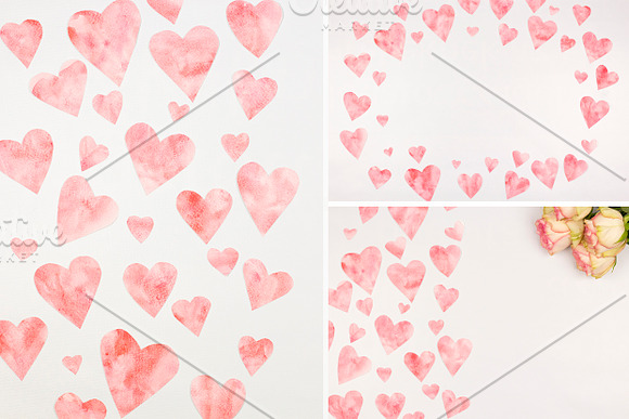 Watercolor Valentine Photo Bundle in Product Mockups - product preview 1