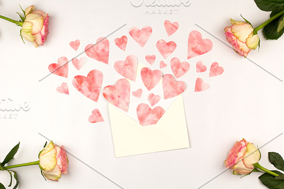 Watercolor Valentine Photo Bundle in Product Mockups - product preview 2