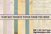30 Vintage French Papers Pack