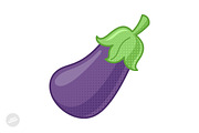 Eggplant Cartoon Vector