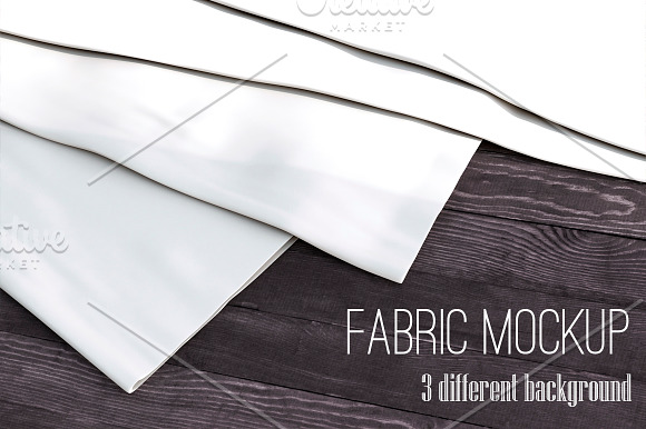 Realistic Fabric Set Mock Up in Product Mockups - product preview 1