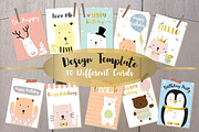 10 cute lovely design animal cards1#
