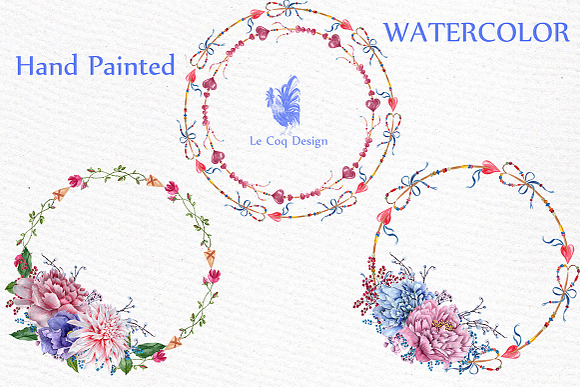 Watercolor tribal clipart in Illustrations - product preview 2
