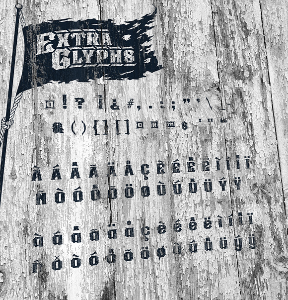 Captain Shipwreck Font in Military Fonts - product preview 3