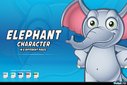 Elephant Cartoon Character