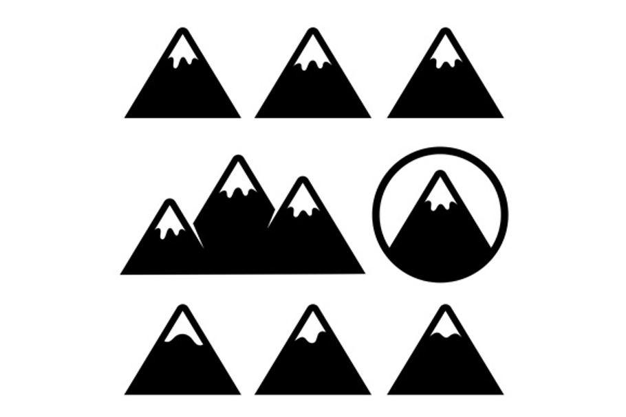 Mountain Icons Set