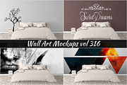 Wall Mockup - Sticker Mockup Vol 316