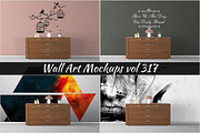 Wall Mockup - Sticker Mockup Vol 317