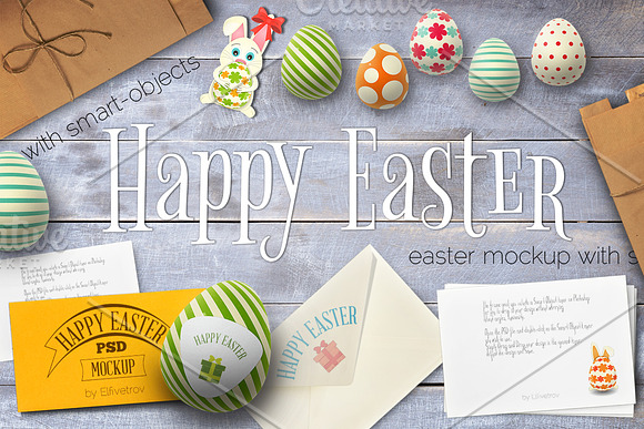 Easter Cards Mockup in Print Mockups - product preview 1