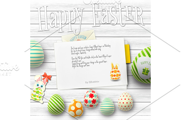 Easter Cards Mockup in Print Mockups - product preview 3