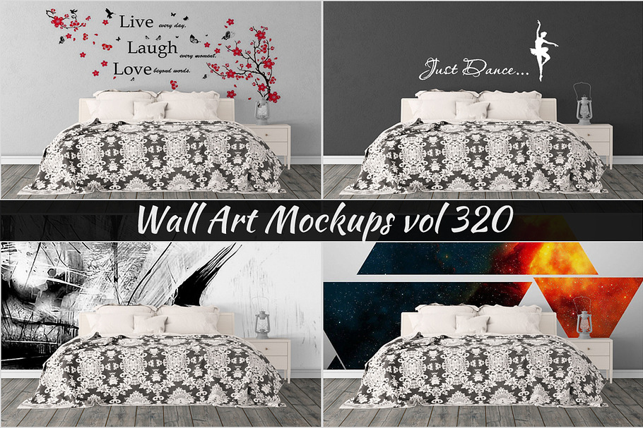 Wall Mockup - Sticker Mockup Vol 320 in Print Mockups - product preview 8