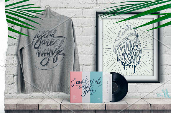 True Love Hand Lettering Set in Illustrations - product preview 1