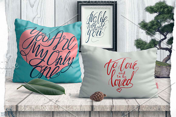 True Love Hand Lettering Set in Illustrations - product preview 4