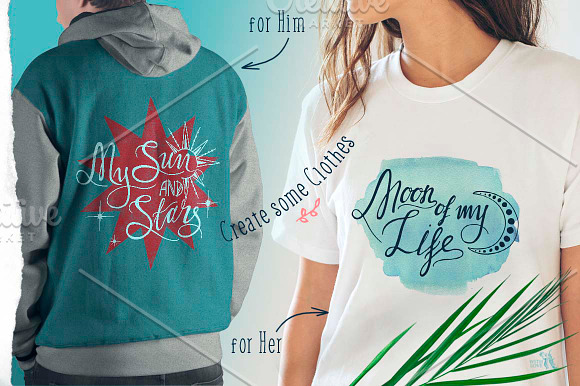 True Love Hand Lettering Set in Illustrations - product preview 6