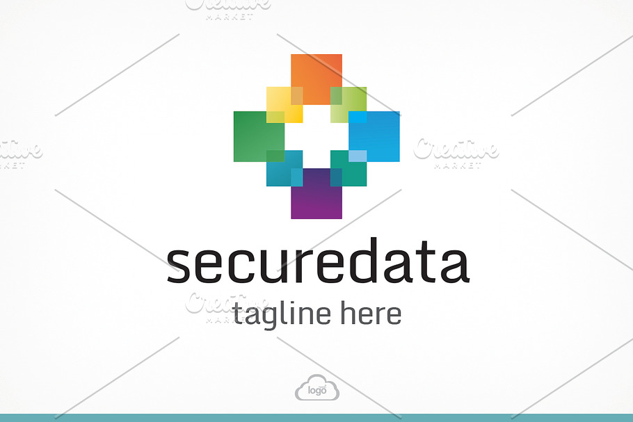 Secure Data Logo Template