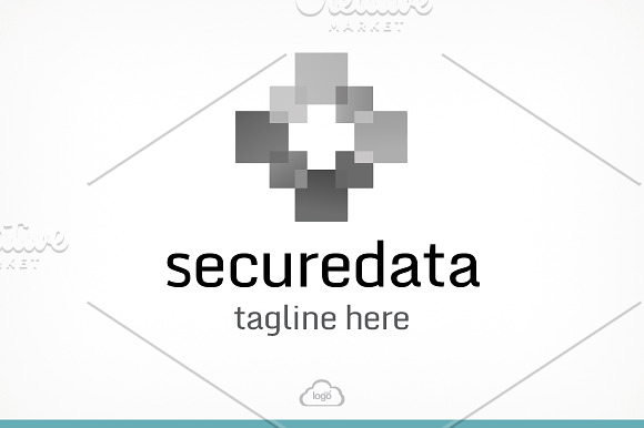 Secure Data Logo Template in Logo Templates - product preview 2