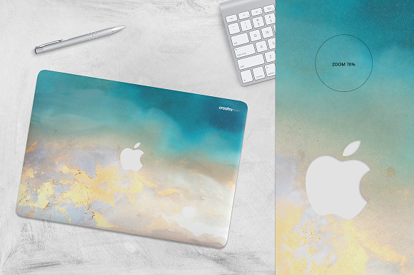 Macbook Skin Case Mockup in Product Mockups - product preview 1
