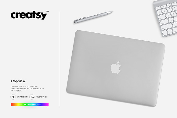 Macbook Skin Case Mockup in Product Mockups - product preview 4