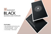 Elegant Black Business Card