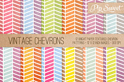 Vintage Chevrons 12 Pattern Set