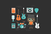 rock musician and music instrument