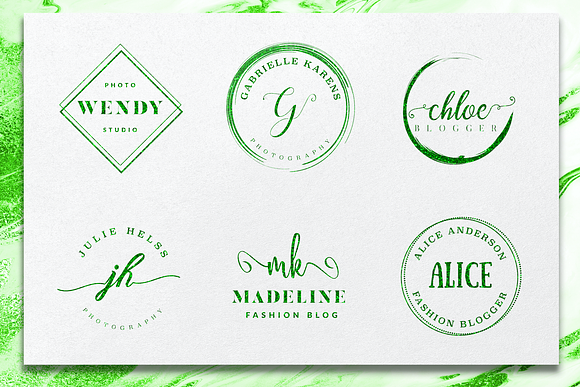 Ichic Premade Logo Templates Pack in Logo Templates - product preview 2