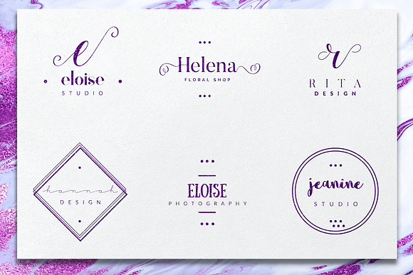 Ichic Premade Logo Templates Pack in Logo Templates - product preview 7