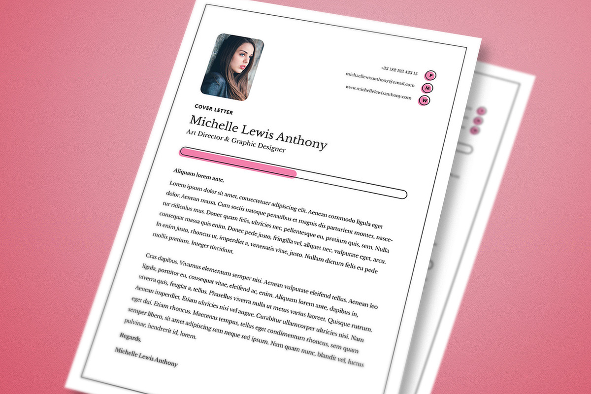 Professional Resume & Cover Letter in Letter Templates - product preview 8