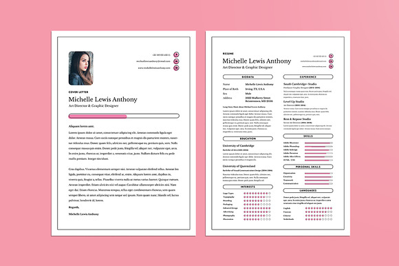 Professional Resume & Cover Letter in Letter Templates - product preview 2