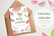 watercolor watermelon slices