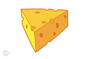 Cheese Cartoon Vector